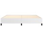 Estructura de cama de cuero sintético blanco 200x200 cm de vidaXL, Camas y somieres - Ref: Foro24-347270, Precio: 163,66 €, D...