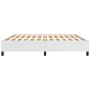 Estructura de cama de cuero sintético blanco 200x200 cm de vidaXL, Camas y somieres - Ref: Foro24-347270, Precio: 163,66 €, D...