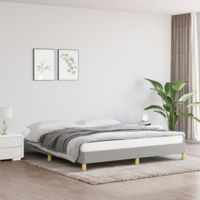 Light gray fabric bed frame 180x200 cm by vidaXL, Beds and slatted bases - Ref: Foro24-346834, Price: 110,40 €, Discount: %