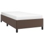 Estructura de cama de cuero sintético marrón 90x200 cm de vidaXL, Camas y somieres - Ref: Foro24-347230, Precio: 106,75 €, De...