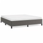 Estructura de cama de cuero sintético gris 200x200 cm de vidaXL, Camas y somieres - Ref: Foro24-347267, Precio: 161,56 €, Des...