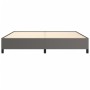 Estructura de cama de cuero sintético gris 200x200 cm de vidaXL, Camas y somieres - Ref: Foro24-347273, Precio: 151,26 €, Des...