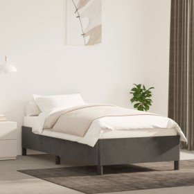 Dark gray velvet bed frame 90x190 cm by vidaXL, Beds and slatted bases - Ref: Foro24-347295, Price: 93,33 €, Discount: %