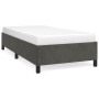 Estructura de cama de terciopelo gris oscuro 90x190 cm de vidaXL, Camas y somieres - Ref: Foro24-347295, Precio: 93,52 €, Des...