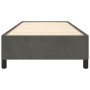 Estructura de cama de terciopelo gris oscuro 90x190 cm de vidaXL, Camas y somieres - Ref: Foro24-347295, Precio: 93,52 €, Des...