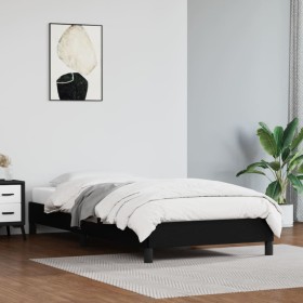 Black synthetic leather bed frame 80x200 cm by vidaXL, Beds and slatted bases - Ref: Foro24-346868, Price: 71,29 €, Discount: %