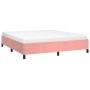 Estructura de cama de terciopelo rosa 180x200 cm de vidaXL, Camas y somieres - Ref: Foro24-347341, Precio: 128,74 €, Descuent...