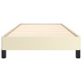 Estructura de cama de cuero sintético color crema 90x200 cm de vidaXL, Camas y somieres - Ref: Foro24-346882, Precio: 85,84 €...