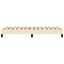 Estructura de cama de cuero sintético color crema 90x200 cm de vidaXL, Camas y somieres - Ref: Foro24-346882, Precio: 85,84 €...