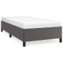 Estructura de cama cuero sintético gris 90x190 cm de vidaXL, Camas y somieres - Ref: Foro24-347225, Precio: 100,44 €, Descuen...