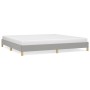 Estructura de cama gris claro tela 200x200 cm de vidaXL, Camas y somieres - Ref: Foro24-346842, Precio: 111,63 €, Descuento: %