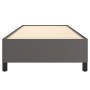 Gray synthetic leather bed frame 90x190 cm by vidaXL, Beds and slatted bases - Ref: Foro24-347225, Price: 100,44 €, Discount: %