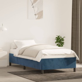 Blue velvet bed frame 80x200 cm by vidaXL, Beds and slatted bases - Ref: Foro24-347292, Price: 98,99 €, Discount: %