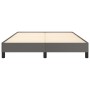 Estructura de cama de cuero sintético gris 140x190 cm de vidaXL, Camas y somieres - Ref: Foro24-346902, Precio: 95,94 €, Desc...