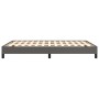 Estructura de cama de cuero sintético gris 140x190 cm de vidaXL, Camas y somieres - Ref: Foro24-346902, Precio: 95,94 €, Desc...