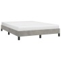 Estructura de cama de terciopelo gris claro 140x200 cm de vidaXL, Camas y somieres - Ref: Foro24-346976, Precio: 107,63 €, De...