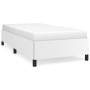 Estructura de cama cuero sintético blanco 90x190 cm de vidaXL, Camas y somieres - Ref: Foro24-347222, Precio: 106,63 €, Descu...