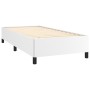 Estructura de cama cuero sintético blanco 90x190 cm de vidaXL, Camas y somieres - Ref: Foro24-347222, Precio: 106,63 €, Descu...