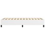 Estructura de cama cuero sintético blanco 90x190 cm de vidaXL, Camas y somieres - Ref: Foro24-347222, Precio: 106,63 €, Descu...