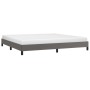 Gray synthetic leather bed frame 200x200 cm by vidaXL, Beds and slatted bases - Ref: Foro24-346926, Price: 145,28 €, Discount: %