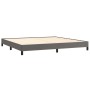 Gray synthetic leather bed frame 200x200 cm by vidaXL, Beds and slatted bases - Ref: Foro24-346926, Price: 145,28 €, Discount: %