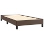 Brown synthetic leather bed frame 80x200 cm by vidaXL, Beds and slatted bases - Ref: Foro24-346871, Price: 85,34 €, Discount: %