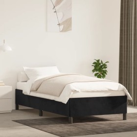 Black velvet bed frame 80x200 cm by vidaXL, Beds and slatted bases - Ref: Foro24-347290, Price: 84,36 €, Discount: %