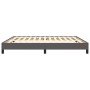 Estructura de cama de cuero sintético gris 200x200 cm de vidaXL, Camas y somieres - Ref: Foro24-346920, Precio: 134,31 €, Des...