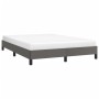 Estructura de cama de cuero sintético gris 140x200 cm de vidaXL, Camas y somieres - Ref: Foro24-346908, Precio: 97,99 €, Desc...