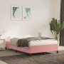 Estructura de cama de terciopelo rosa 120x200 cm de vidaXL, Camas y somieres - Ref: Foro24-347317, Precio: 131,99 €, Descuent...