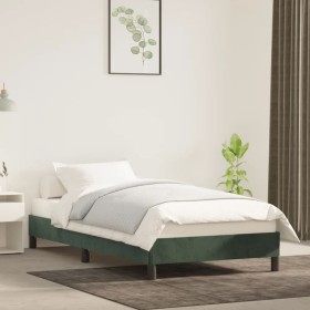 Estructura de cama de terciopelo verde 80x200 cm de vidaXL, Camas y somieres - Ref: Foro24-346943, Precio: 70,99 €, Descuento: %