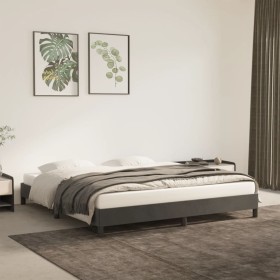 Dark gray velvet bed frame 160x200 cm by vidaXL, Beds and slatted bases - Ref: Foro24-346983, Price: 99,99 €, Discount: %