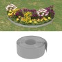 Borduras de jardín 5 uds polietileno gris 10 m 20 cm de vidaXL, Ribetes y bordes para jardín - Ref: Foro24-3155455, Precio: 1...