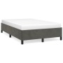 Dark gray velvet bed frame 120x200 cm by vidaXL, Beds and slatted bases - Ref: Foro24-347313, Price: 114,77 €, Discount: %