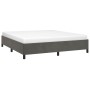 Estructura de cama de terciopelo gris oscuro 160x200 cm de vidaXL, Camas y somieres - Ref: Foro24-347331, Precio: 124,61 €, D...