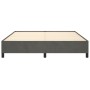 Estructura de cama de terciopelo gris oscuro 160x200 cm de vidaXL, Camas y somieres - Ref: Foro24-347331, Precio: 124,61 €, D...