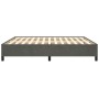 Estructura de cama de terciopelo gris oscuro 160x200 cm de vidaXL, Camas y somieres - Ref: Foro24-347331, Precio: 124,61 €, D...