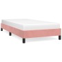 Pink velvet bed frame 100x200 cm by vidaXL, Beds and slatted bases - Ref: Foro24-346963, Price: 78,81 €, Discount: %