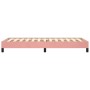 Pink velvet bed frame 100x200 cm by vidaXL, Beds and slatted bases - Ref: Foro24-346963, Price: 78,81 €, Discount: %