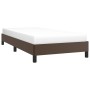 Estructura de cama cuero sintético marrón 90x190 cm de vidaXL, Camas y somieres - Ref: Foro24-346877, Precio: 85,80 €, Descue...