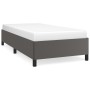 Gray synthetic leather bed frame 100x200 cm by vidaXL, Beds and slatted bases - Ref: Foro24-347237, Price: 104,74 €, Discount: %