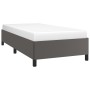 Gray synthetic leather bed frame 100x200 cm by vidaXL, Beds and slatted bases - Ref: Foro24-347237, Price: 104,74 €, Discount: %