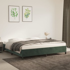 Estructura de cama de terciopelo verde 200x200 cm de vidaXL, Camas y somieres - Ref: Foro24-347345, Precio: 157,99 €, Descuen...