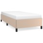 Estructura de cama de cuero sintético capuchino 90x200 cm de vidaXL, Camas y somieres - Ref: Foro24-347232, Precio: 108,55 €,...