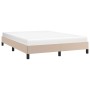 Estructura de cama de cuero sintético capuchino 140x200 cm de vidaXL, Camas y somieres - Ref: Foro24-346909, Precio: 119,41 €...