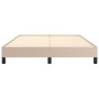 Estructura de cama de cuero sintético capuchino 140x200 cm de vidaXL, Camas y somieres - Ref: Foro24-346909, Precio: 119,41 €...