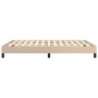 Estructura de cama de cuero sintético capuchino 140x200 cm de vidaXL, Camas y somieres - Ref: Foro24-346909, Precio: 119,41 €...