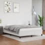 White synthetic leather bed frame 140x190 cm by vidaXL, Beds and slatted bases - Ref: Foro24-347246, Price: 146,68 €, Discoun...