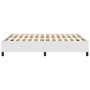 White synthetic leather bed frame 140x190 cm by vidaXL, Beds and slatted bases - Ref: Foro24-347246, Price: 146,68 €, Discoun...