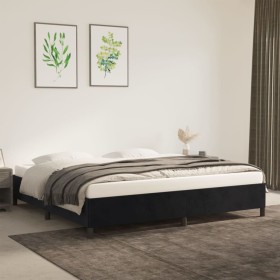 Estructura de cama de terciopelo gris claro 200x200 cm de vidaXL, Camas y somieres - Ref: Foro24-347344, Precio: 131,99 €, De...